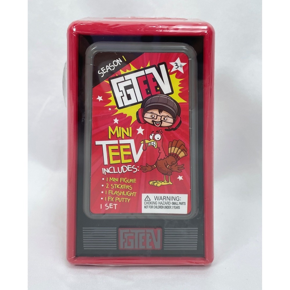 New FgTeev Mini TEEV Season 1 Red Mystery Figure Toys Flashlight Putty Stickers